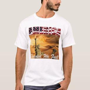 T-shirt L'AMÉRIQUE Divisée Nous Sommes Tombés, Unis Nous S