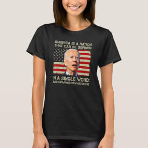 T-shirt L'Amérique Est Une Nation Qui Peut Être Définie En