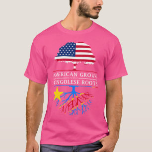 T-shirt L'Amérique grandit avec des racines congolaises -