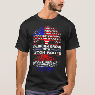 T-shirt L'Amérique grandit avec des racines néerlandaise