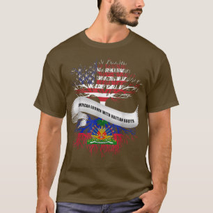 T-shirt L'Amérique grandit avec les racines haïtiennes Haï