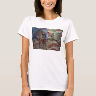 T-shirt L'Amérique….laissez la rêne de liberté !