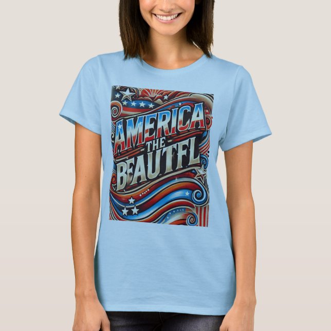 T-shirt L'Amérique magnifique (Devant)