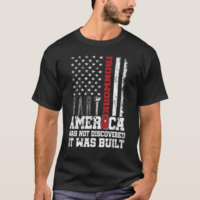 T-shirt L'Amérique N'A Pas Été Découverte Elle A Été Const (Devant)