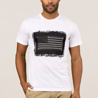 T-shirt L'Amérique - noir et chrome