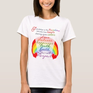 T-shirt L'amitié est l'arc-en-ciel BFF Saying Design