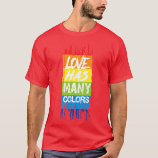 T-shirt L'amour a beaucoup de couleurs