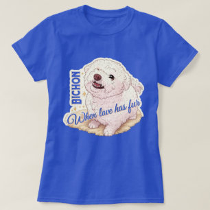 T-shirt L'amour a du poil Bichon