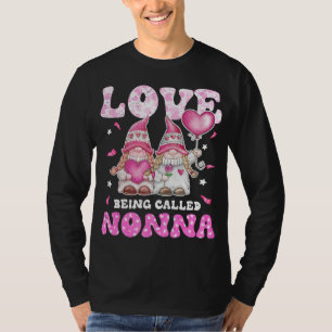 T-shirt L'Amour Appelé Nonna Gnomes Grand-Mère Et Grand-Mè