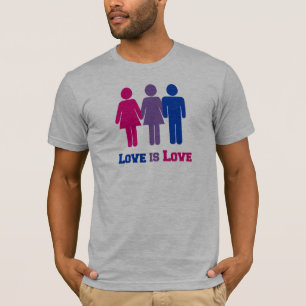 T-shirt L'amour bisexuel est l'amour