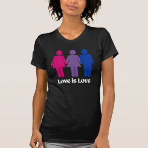T-shirt L'amour bisexuel est l'amour féminin
