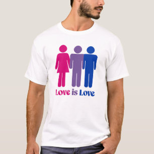 T-shirt L'amour bisexuel est l'amour masculin