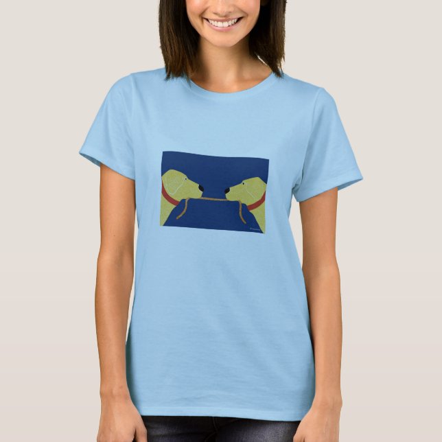 T-shirt L'amour, c'est donner et prendre- Stephen Huneck (Devant)