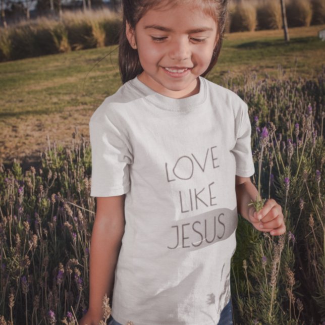 T-Shirt L'amour comme Jésus fille (Créateur téléchargé)