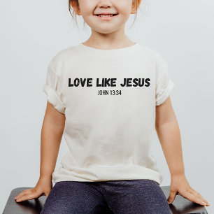 T-shirt L'amour comme la chemise de Jésus Christian Kid
