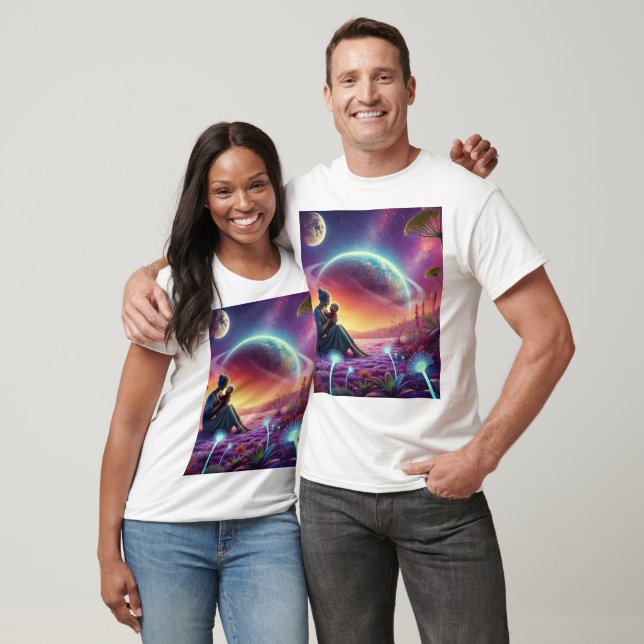T-shirt "L'amour cosmique : l'amour d'une mère parmi les é (Unisexe)