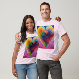 T-shirt L'Amour dans chaque strophe : son & ses coeurs