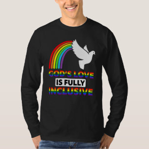 T-shirt L'Amour De Dieu Est Entièrement Inclusive Lgbtq Ra