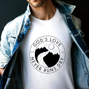 T-shirt L'Amour de Dieu ne tourne jamais Bible sèche Verse