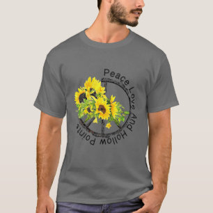 T-shirt L'Amour De La Paix Et Les Points Hollow
