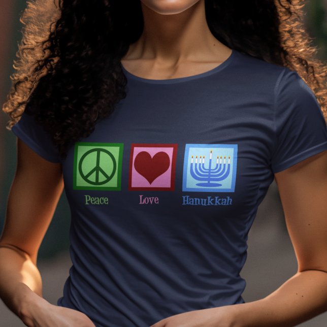 T-shirt L'amour de la paix Hanoukka Femmes (Créateur téléchargé)