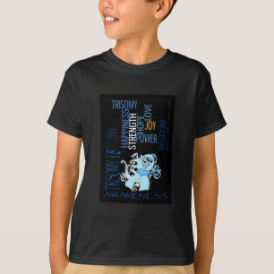 T-shirt L'amour de la trisomie 18 l'explique tout