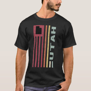 T-shirt L'Amour De L'Etat Rétro Vacances Bienvenue Carte A