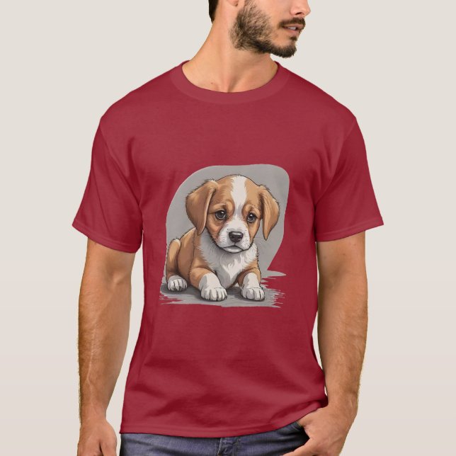 T-shirt L'amour des chiots (Devant)