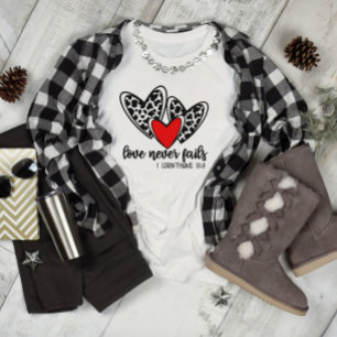 T-shirt L'amour des coeurs n'échoue jamais