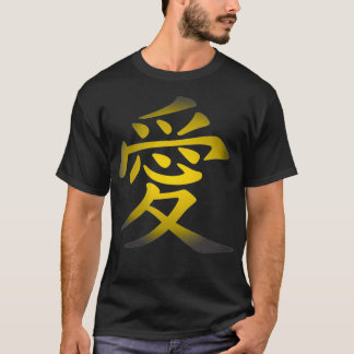T-shirt L'amour des femmes écrit dans le Charact chinois t