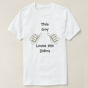 T-shirt L'amour des hommes ma chemise de zèbre