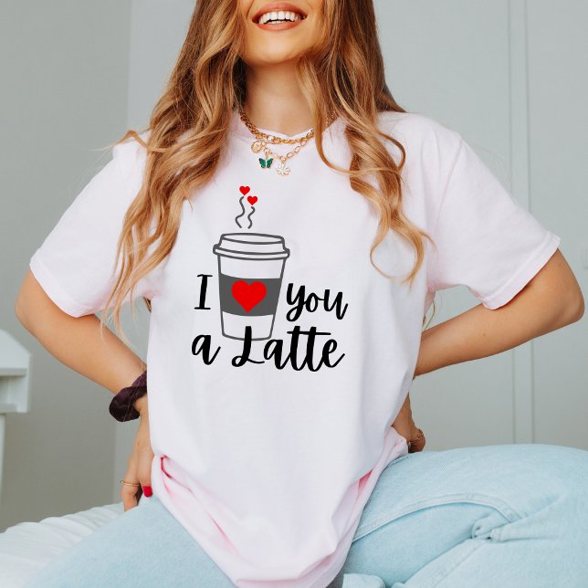 T-shirt L'amour du café. Drôle mignon cadeau anti-Saint-Va (Créateur téléchargé)
