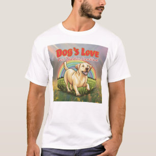 T-shirt L'amour du chien est pur, sans bornes et inconditi
