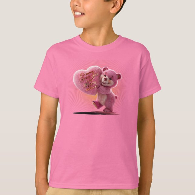 T-shirt L'amour du coeur de Granny (Devant)