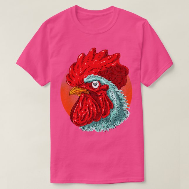 T-shirt L'amour du coq (Design devant)