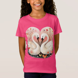 T-Shirt L'amour du cygne au coeur de la forêt