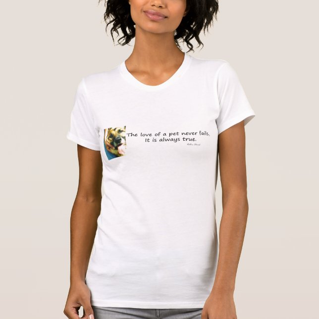 T-shirt L'amour d'un animal de compagnie (Devant)