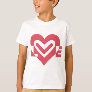 T-shirt L'amour en rose cerise
