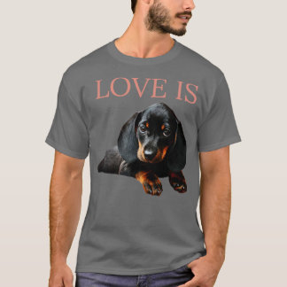 T-shirt L'Amour Est Dachshund Chien1