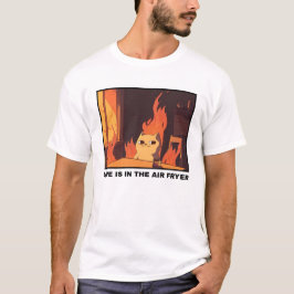T-shirt L'amour est dans la friteuse aérienne