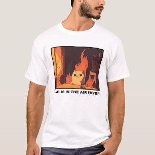 T-shirt L'amour est dans la friteuse aérienne