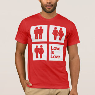 T-shirt L'amour est des blocs d'amour