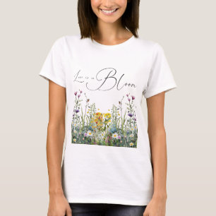 T-shirt L'amour est en fleurs Fête de mariage champêtre Fl