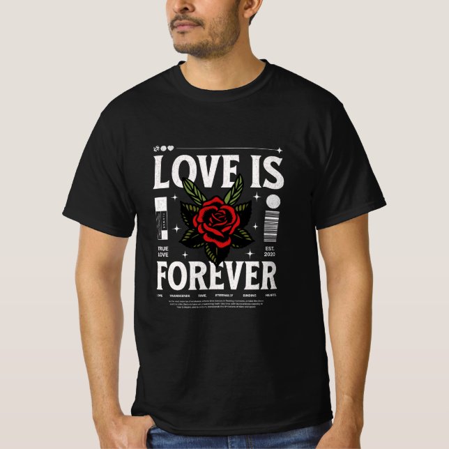 T-shirt L'amour est éternel (Devant)