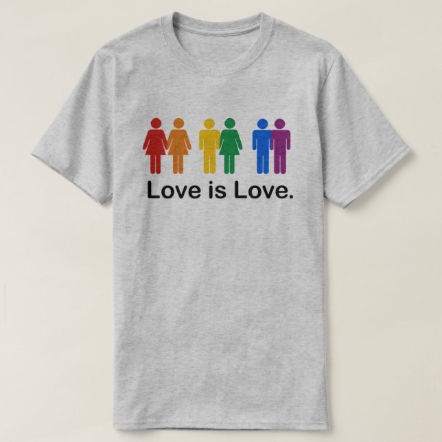 T-shirt L'amour est l'amour (Design devant)