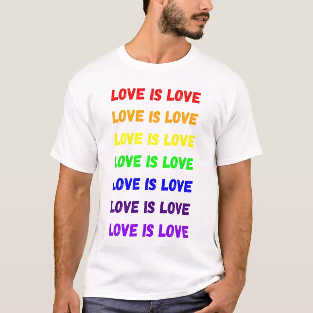 T-shirt L'amour est l'amour (Devant)