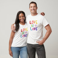 L'AMOUR EST L'AMOUR Colorful Rainbow Pride