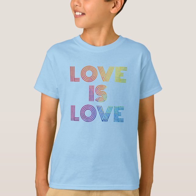 T-shirt L'amour est l'amour| Grandes surfaces modernes (Devant)