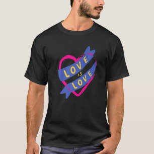 T-shirt L'Amour Est L'Amour Un Esprit Positif Citation Ins