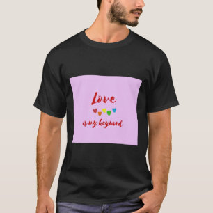 T-shirt L'amour est mon mot-clé Pad Souris Pad